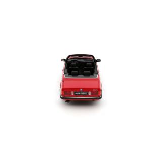 BMW 325i Convertible Bright Red 308 1986 OttO mobile 1:18 Resinemodell (Türen, Motorhaube... nicht zu öffnen!)